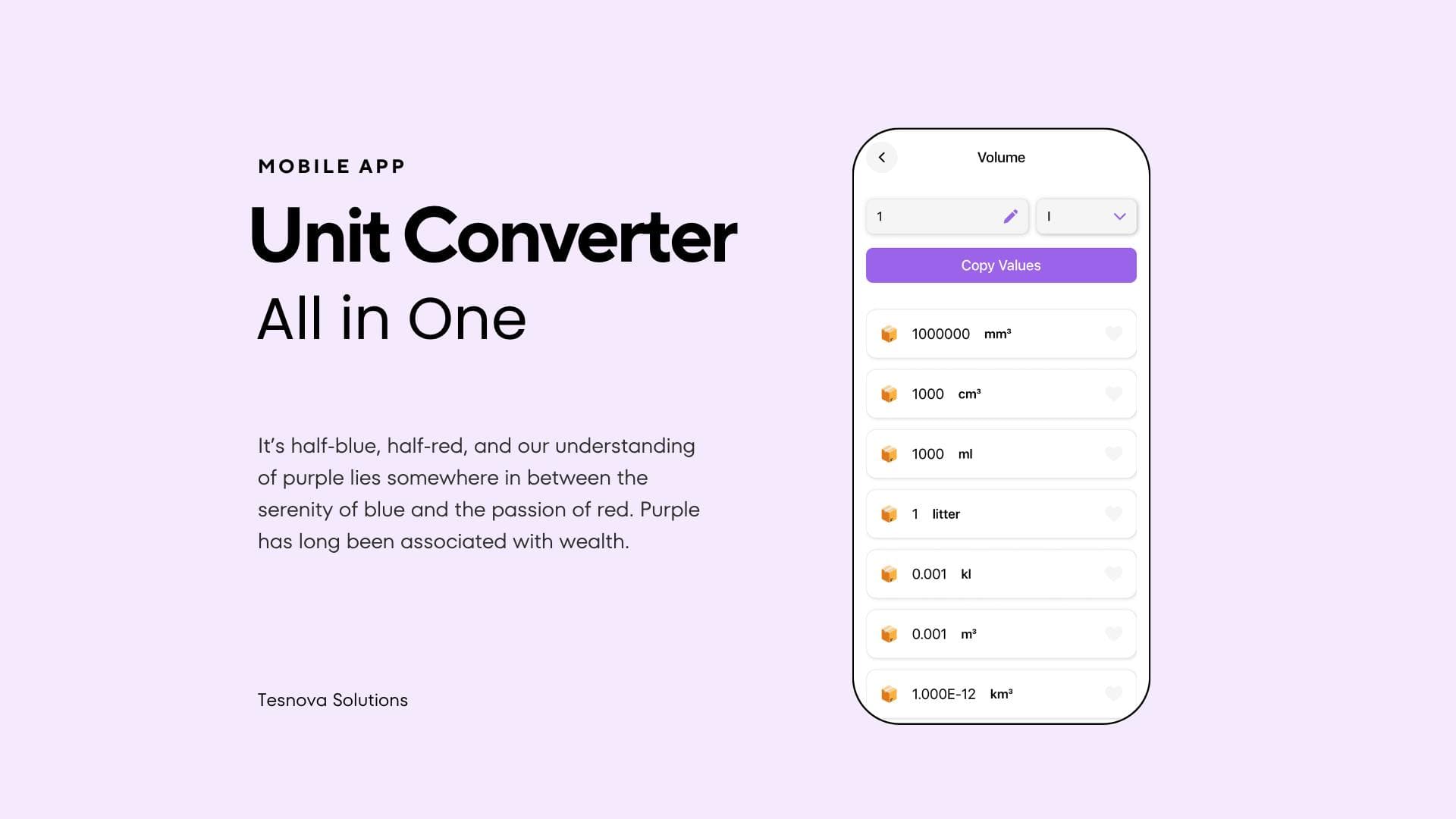 Unit Converter App screen 3